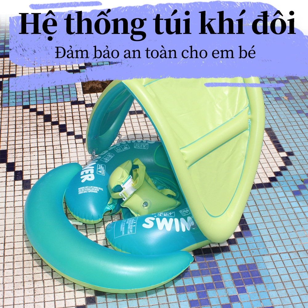 ABC phao bơi chống lật cho bé từ 3-12M chống lật hãng Mambo Baby cao cấp chất liệu xốp Pearl Foam an toàn cho trẻ nhỏ