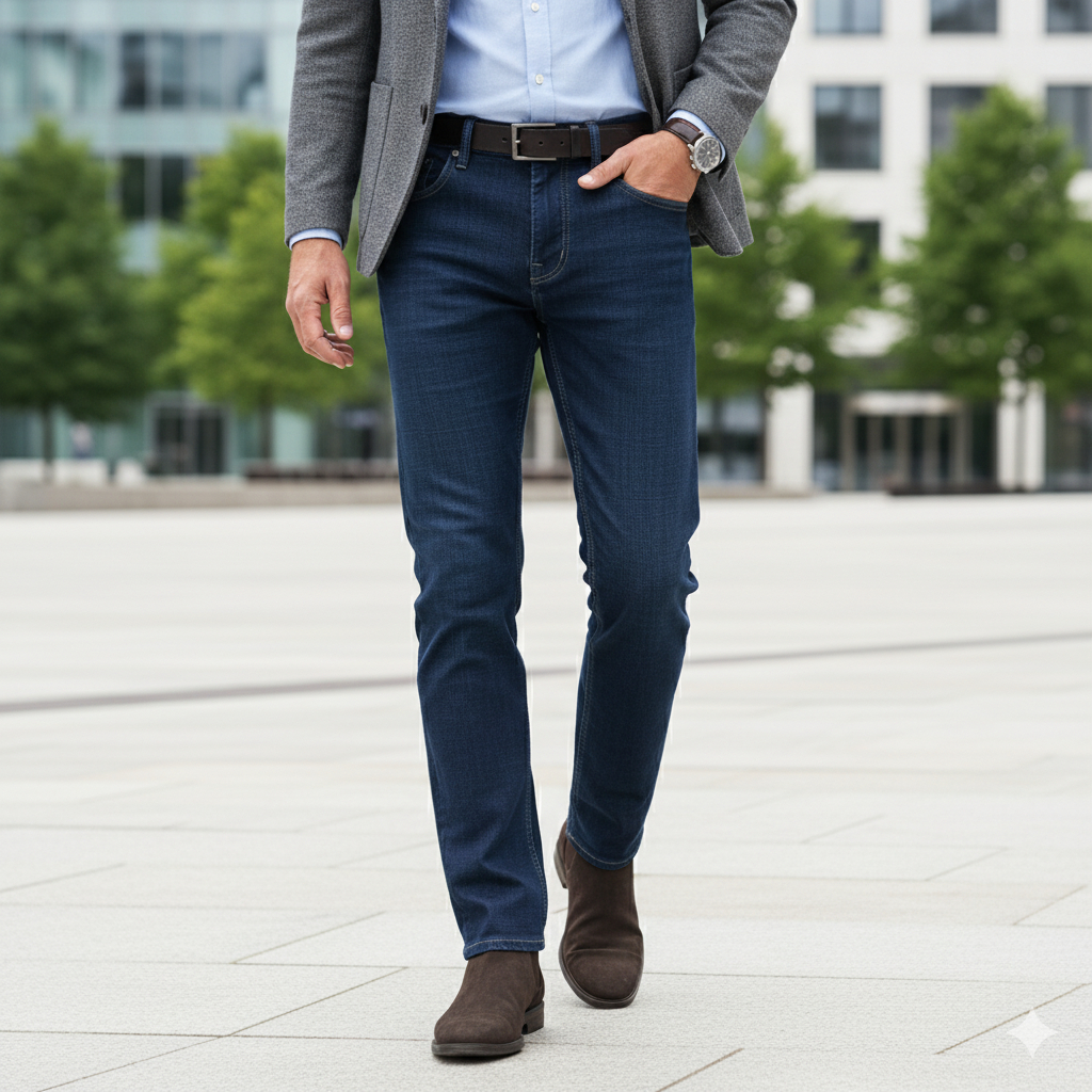 Quần jean trung tuổi nam Masculine cao cấp, chất vải dày dặn, thoáng mát - MJRC22.4