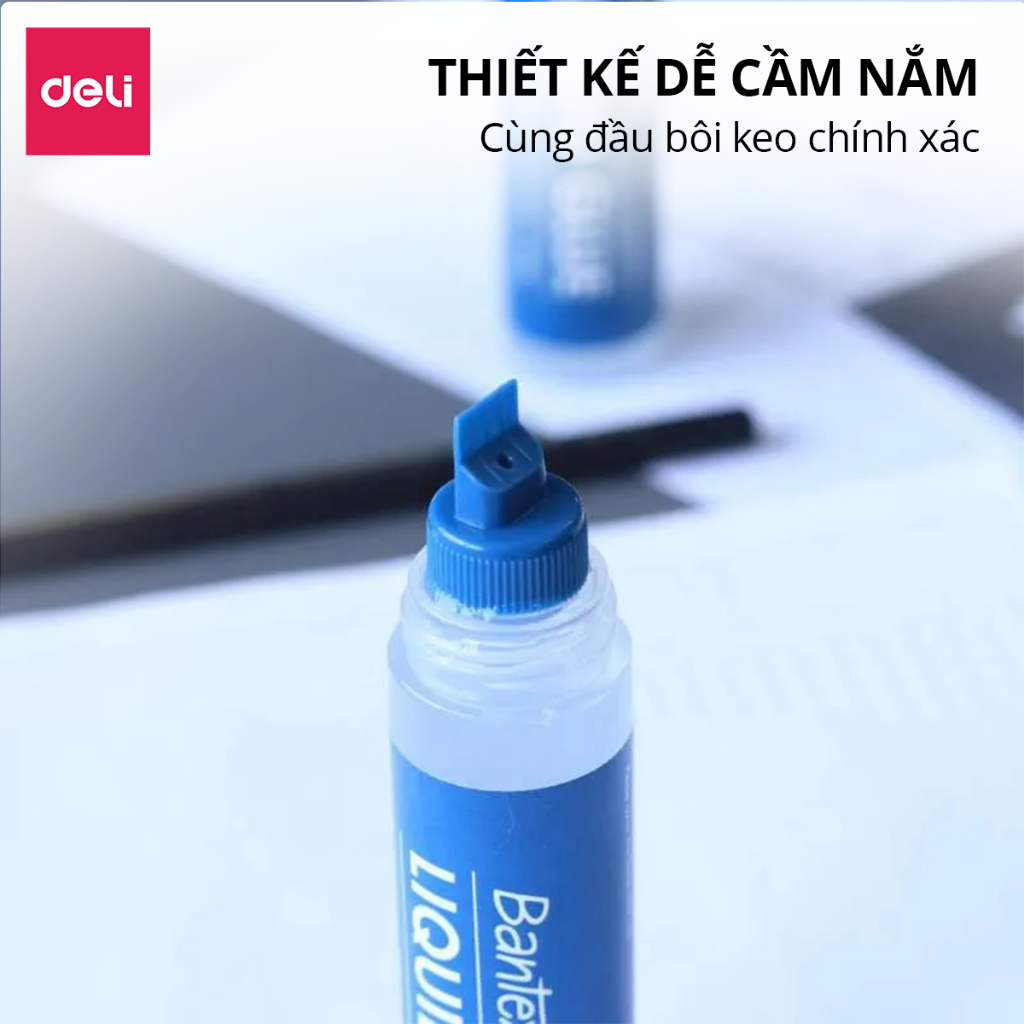 Hồ Nước Deli 35ml Keo Dán Giấy Siêu Dính Nhỏ Gọn Tiện Lợi Trang Trí Thủ Công Đồ Dùng Văn Phòng Phẩm