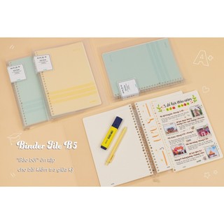 KLONG - Sổ Chấm DOT Kẹp Còng Nhựa B5 40 Tờ 120/76; MS: 545 ♥ Binder File ♥ Có lẻ Còng và lẻ Giấy tùy bạn lựa chọn ♥