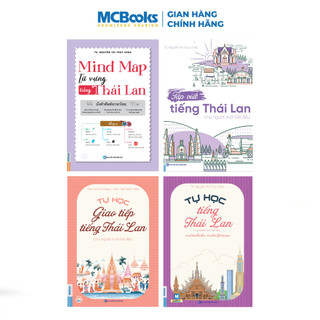 Sách - Combo Tự học tiếng Thái cho người mới bắt đầu