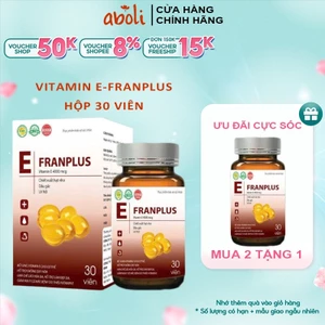 Viên Uống Vitamin E Đỏ Franplus Giúp Đẹp Da Giảm Thâm Nám Tàn Nhang Chậm Quá Trình Lão Hóa