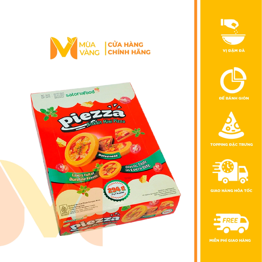 Piezza – Bánh Pizza Mini Snack - Bữa ăn nhẹ hoàn hảo - 294g | Shopee ...
