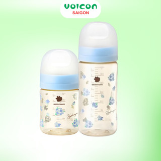 Bình sữa & Núm ti Greenfinger Bebegrow – Thiết kế Hàn Quốc | Silicon mềm mại | Họa tiết đáng yêu