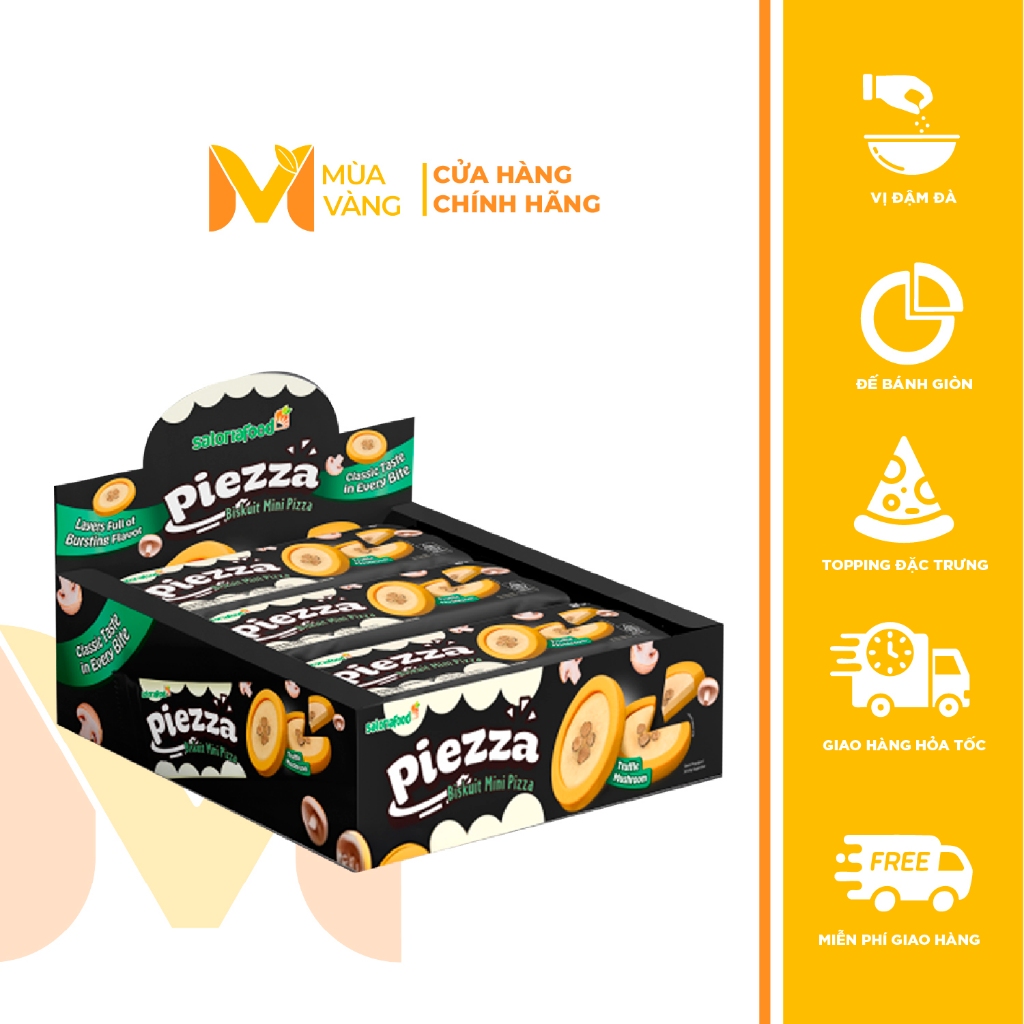 Piezza – Bánh Pizza Mini Snack - Bữa ăn nhẹ hoàn hảo - 252g | Shopee ...