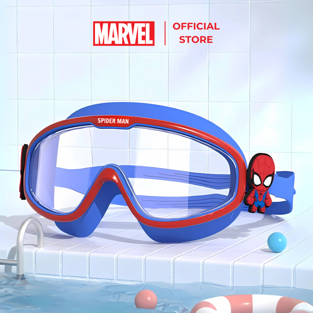 Kính Bơi Trẻ Em Spider Man Frozen Marvel Disney Chính Hãng Chống UV Chống Sương Mù Cho Bé