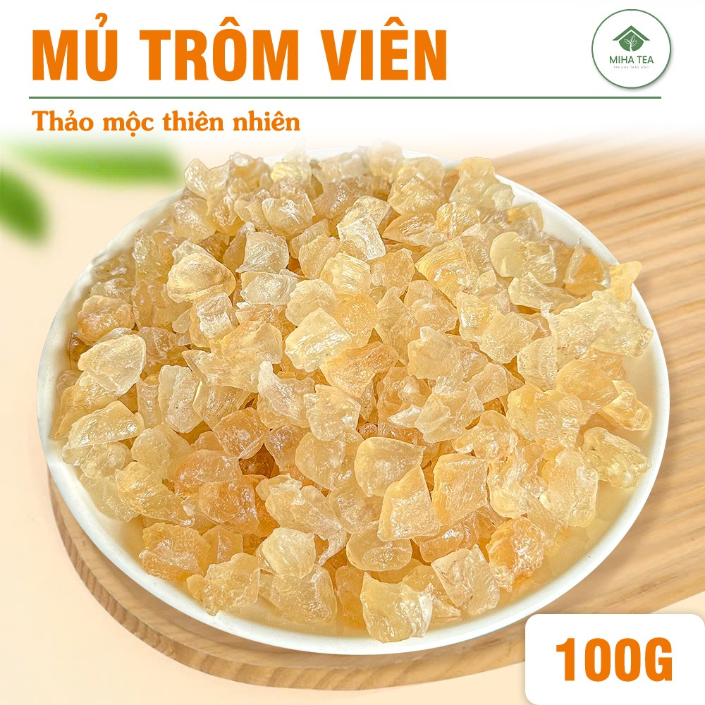 Mủ trôm Phan Rang 100g, hạt lựu đào, nguyên liệu nấu nước sâm, thanh mát, giải nhiệt