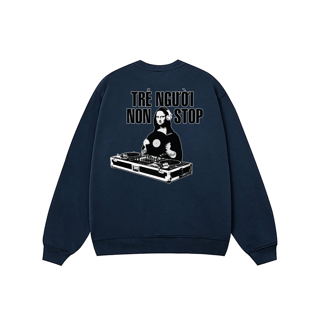Áo Vớ Vẩn Vui Tươi REDLABEL Áo Sweater TRẺ NGƯỜI NON STOP Áo Sweatshirt Nỉ Oversize Nam Nữ SWT6