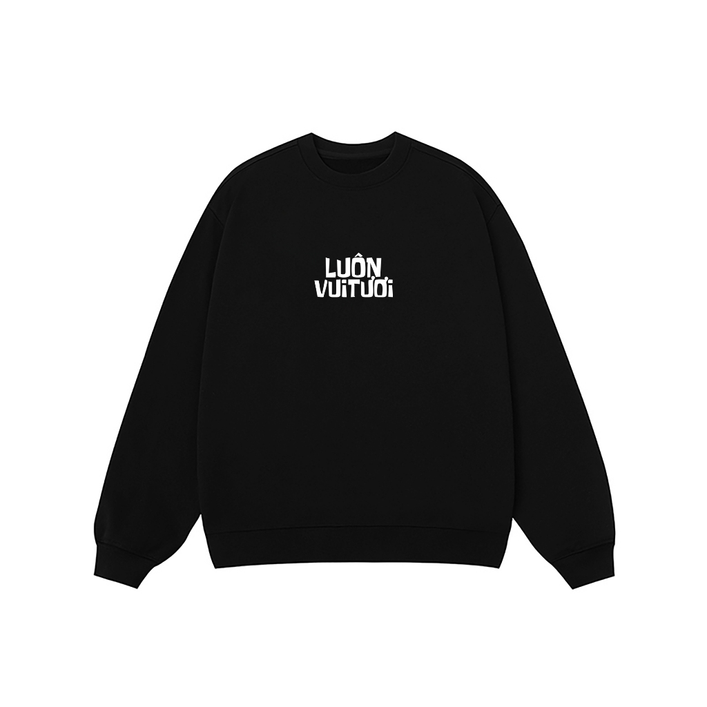 Áo Vớ Vẩn Vui Tươi REDLABEL Áo Sweater KHÔNG TIN ĐÀN BÀ Áo Sweatshirt Nỉ Oversize Nam Nữ SWT26