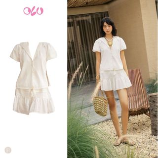 Set OLV áo và chân váy đi chơi Paulina Set