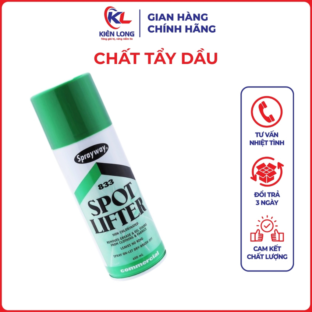 Chất Tẩy Dầu Không Chứa Chlorinated - Phụ Kiện Máy May 833 TRP Sprayway Chính Hãng