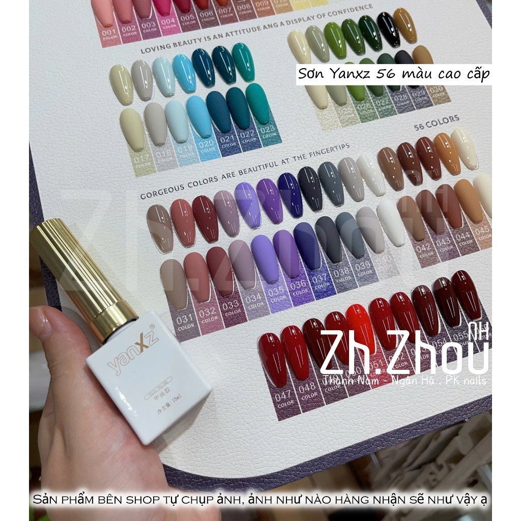 Set sơn gel Yanx 56 màu  kem bang màu