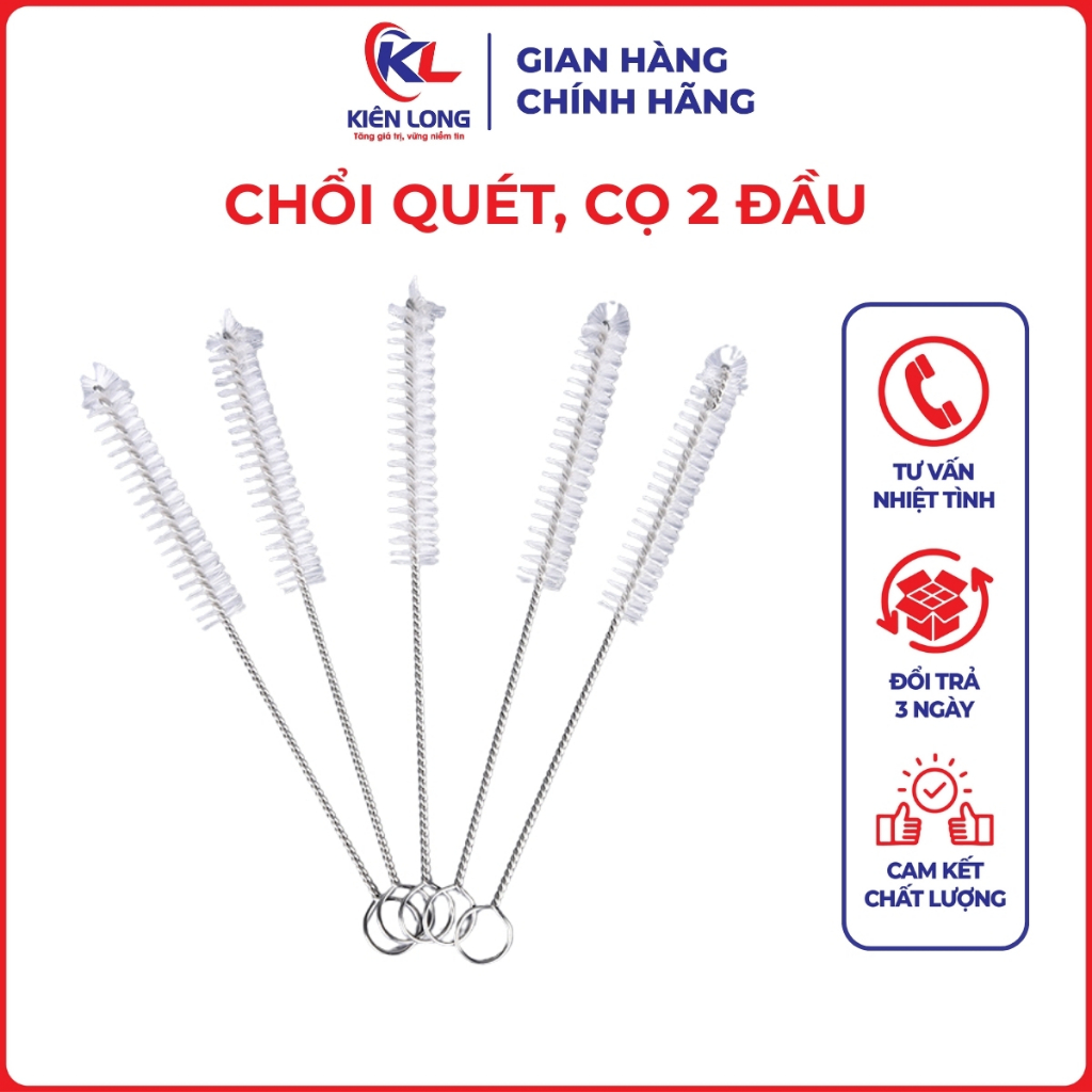 Chổi Quét Vệ Sinh Máy May 2 Đầu 17cm - Cọ Vệ Sinh Phụ Kiện Máy May Công Nghiệp