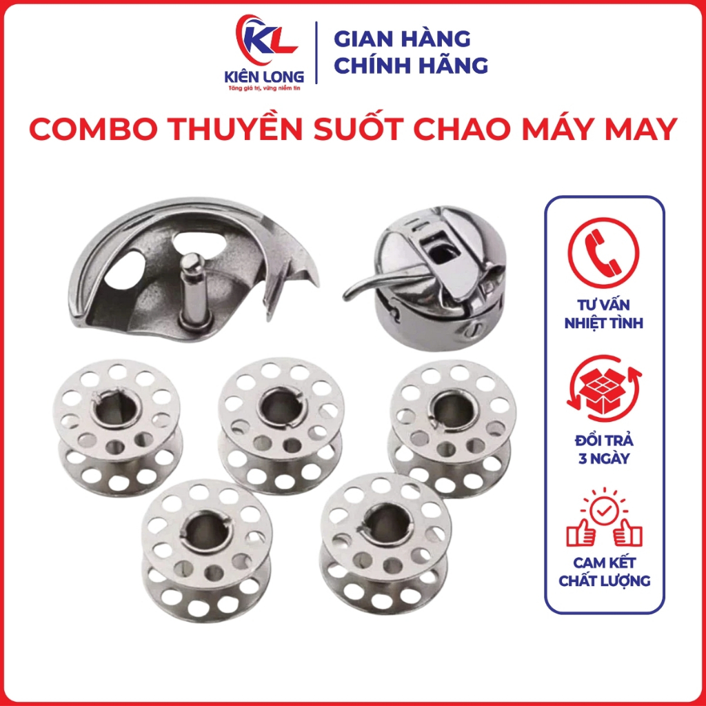Combo Thuyền Suốt Chao - Máy May Gia Đình Con Bướm