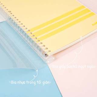 KLONG - Sổ Chấm DOT Kẹp Còng Nhựa B5 40 Tờ 120/76; MS: 545 ♥ Binder File ♥ Có lẻ Còng và lẻ Giấy tùy bạn lựa chọn ♥