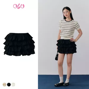 Chân váy OLV ngắn có chun dáng xếp tầng bồng xòe Cicely nhiều màu dễ phối phù hợp đi chơi