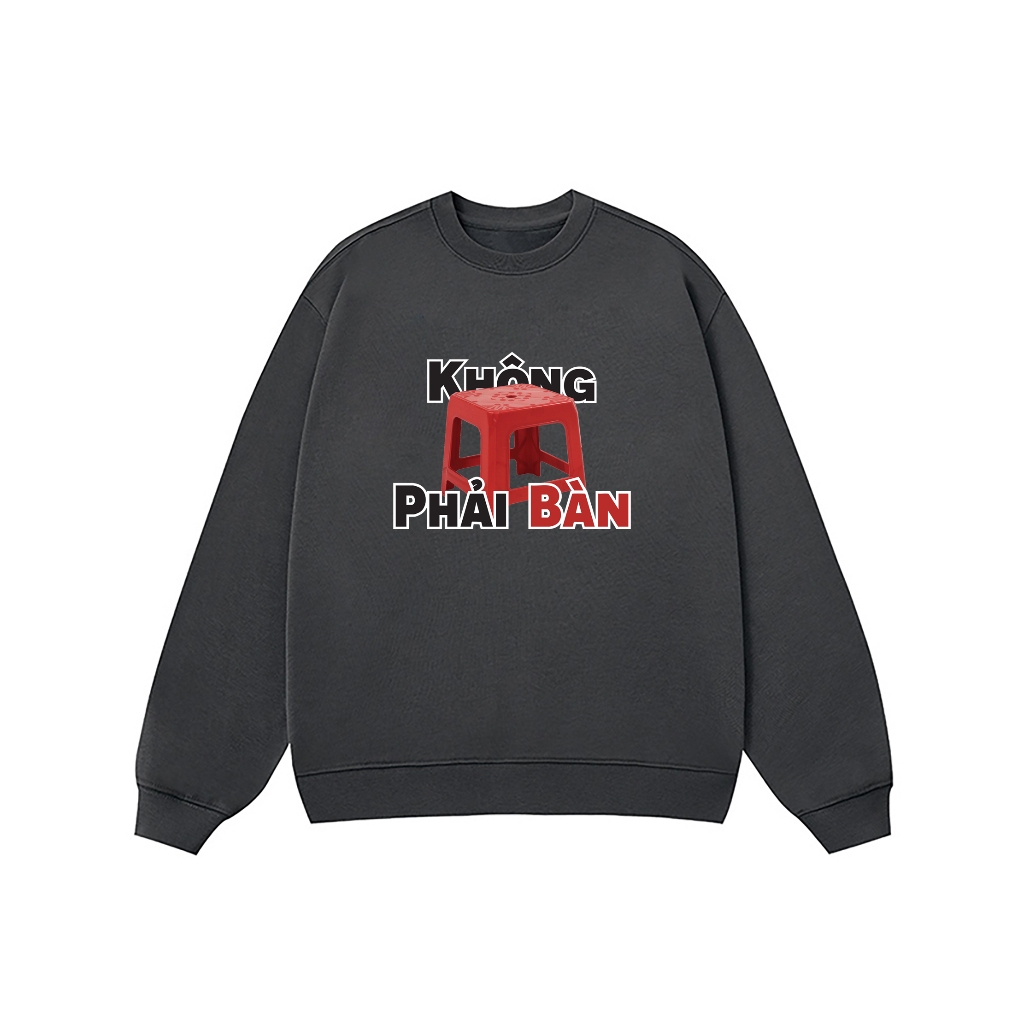 Áo Vớ Vẩn Vui Tươi REDLABEL Áo Sweater KHÔNG PHẢI BÀN Áo Sweatshirt Nỉ Oversize Nam Nữ SWT10