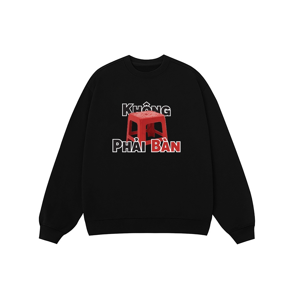 Áo Vớ Vẩn Vui Tươi REDLABEL Áo Sweater KHÔNG PHẢI BÀN Áo Sweatshirt Nỉ Oversize Nam Nữ SWT10