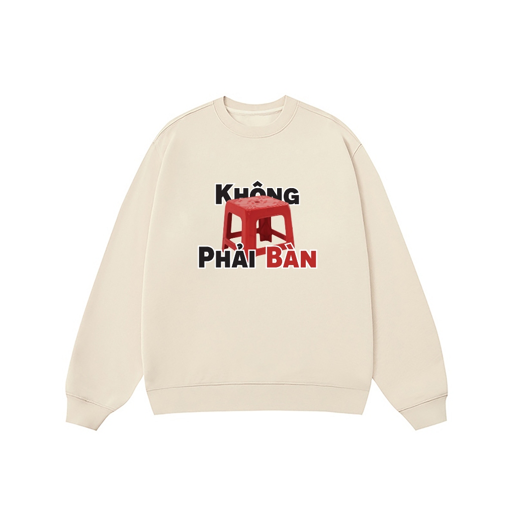 Áo Vớ Vẩn Vui Tươi REDLABEL Áo Sweater KHÔNG PHẢI BÀN Áo Sweatshirt Nỉ Oversize Nam Nữ SWT10