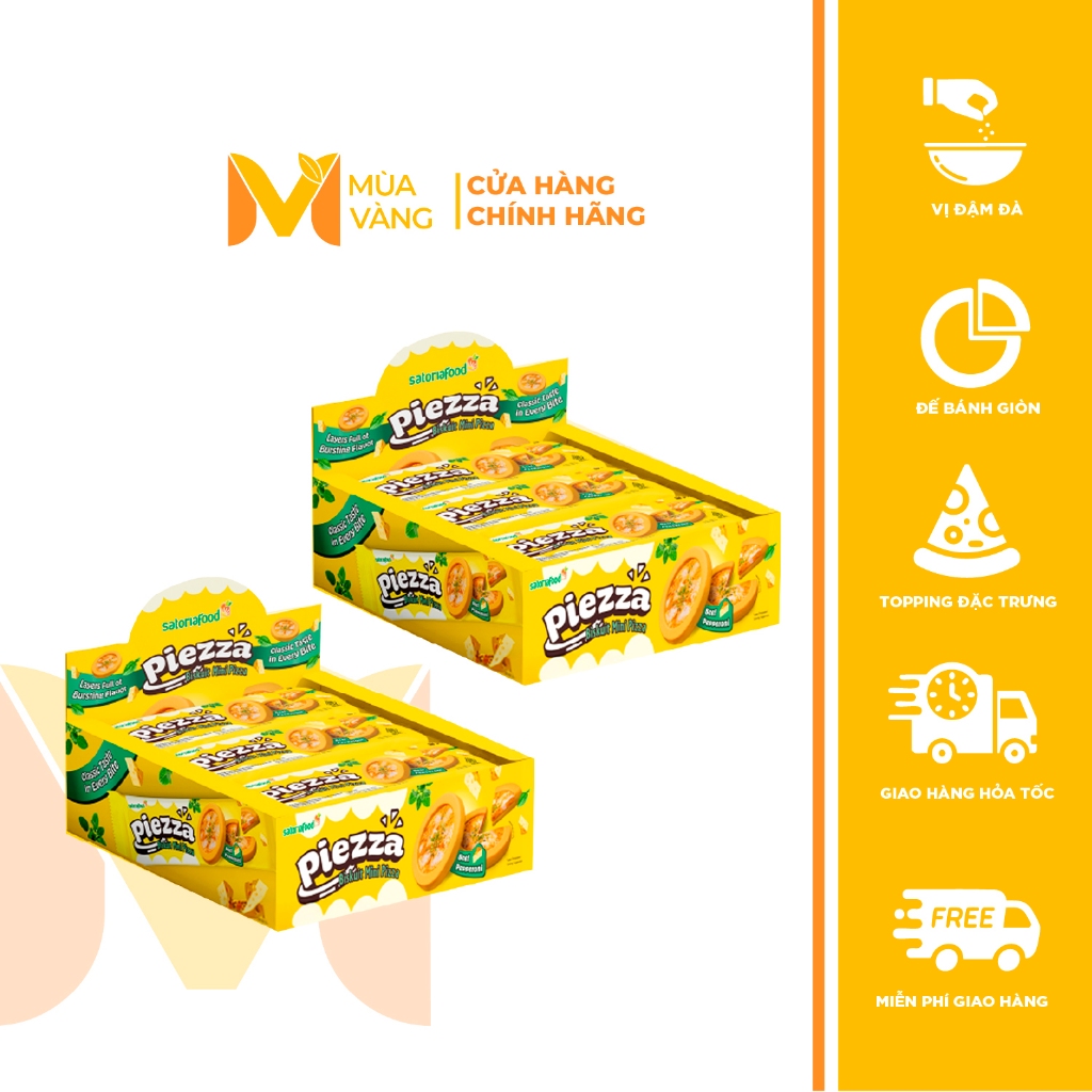Piezza – Combo 2 hộp Bánh Pizza Mini Snack - Bữa ăn nhẹ hoàn hảo - 252g ...