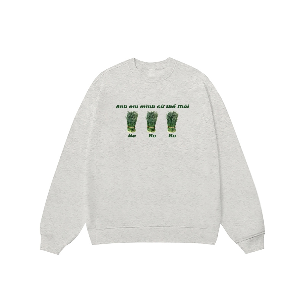 Áo Vớ Vẩn Vui Tươi REDLABEL Áo Sweater HẸ HẸ HẸ Áo Sweatshirt Nỉ Oversize Nam Nữ SWT11