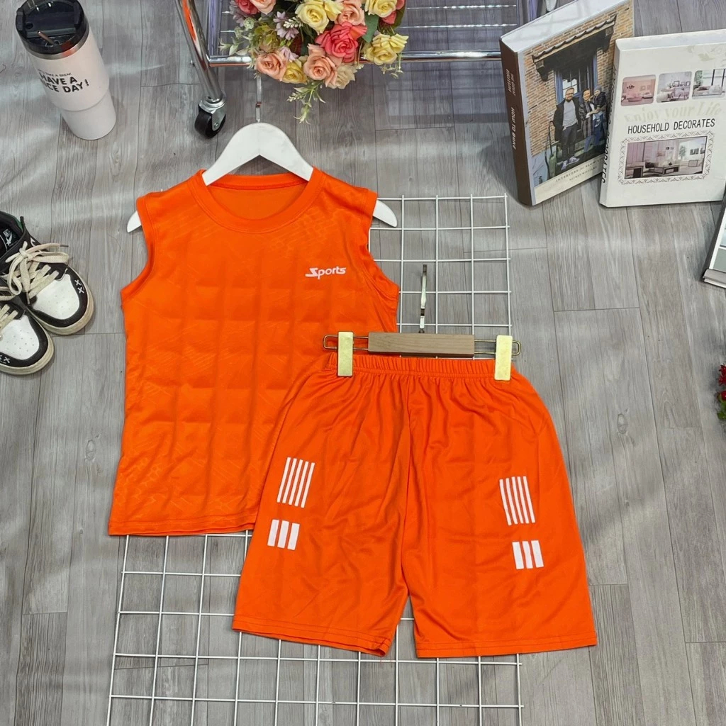 [Peinn] Bộ thể thao dành cho bé trai 15-45kg mẫu SPOT. Thiết kế 3 lỗ thoáng mát. HE37 - EB15