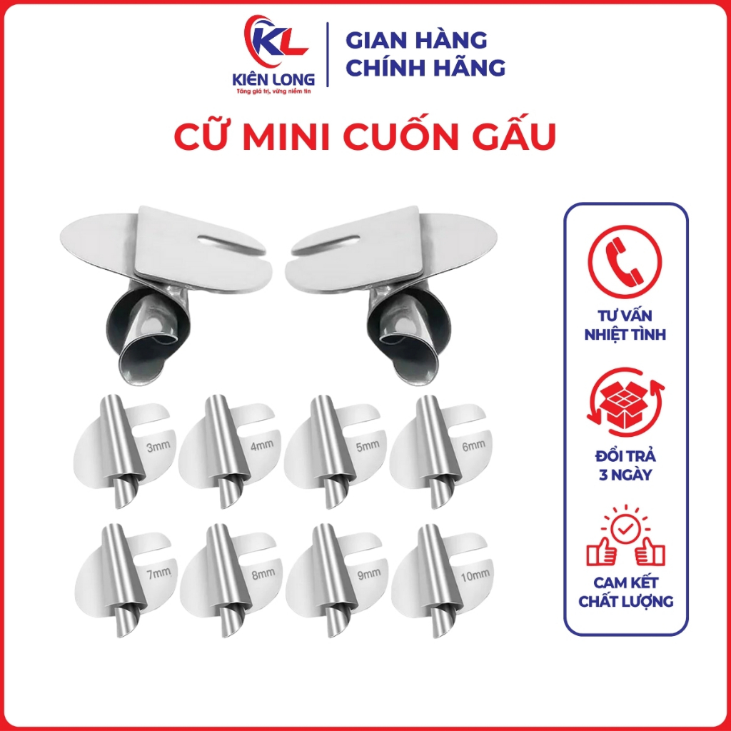 Cữ Mini Cuốn Gấu, Viền Cuộn Tà Áo Mẫu Mới Đủ Size - Phụ Kiện Máy May