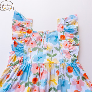 Váy Lanh bé gái, Đầm Lanh bé gái cánh tiên dáng BabyDoll ChuChoaKids [VBC33]