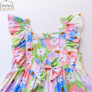 Váy Lanh bé gái, Đầm Lanh bé gái cánh tiên dáng BabyDoll ChuChoaKids [VBC33]