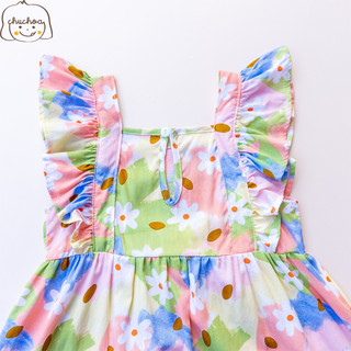 Váy Lanh bé gái, Đầm Lanh bé gái cánh tiên dáng BabyDoll ChuChoaKids [VBC33]