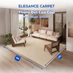 Thảm Dệt Cao Cấp Tone Màu Basic Phù Hợp Mọi Không Gian Thiết Kế Sang Trọng Hiện Đại - Elegance Carpet - TH61 — ảnh 3