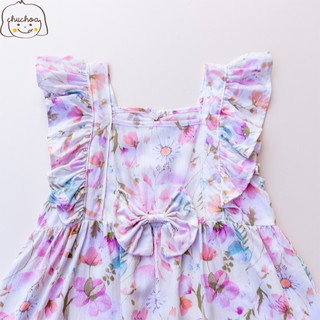 Váy Lanh bé gái, Đầm Lanh bé gái cánh tiên dáng BabyDoll ChuChoaKids [VBC33]