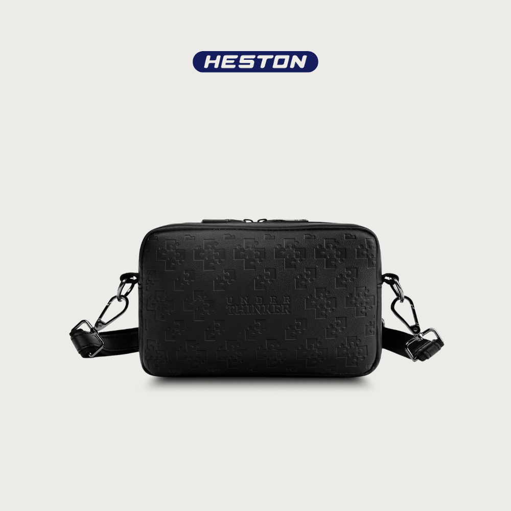 Túi Da PU Đeo Chéo GERALT Thời Trang Nam Nữ Unisex Trượt Nước Đi Học Làm l HESTON