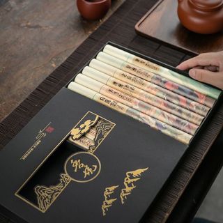 Trầm Hương Gỗ Đàn Hương Tự Nhiên Ngải Cứu Hương Khử Mùi Bộ Quà Tặng Combo 10 Ống Nhang Trầm Mix - Không Tạp Chất Tự Nhiê