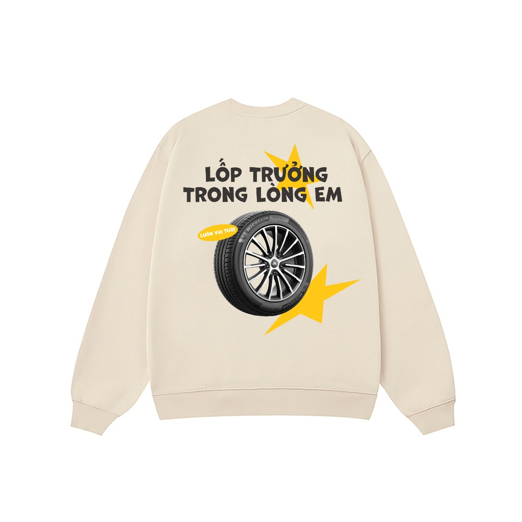 Áo Vớ Vẩn Vui Tươi REDLABEL Áo Sweater LỚP TRƯỞNG Áo Sweatshirt Nỉ Oversize Nam Nữ SWT29
