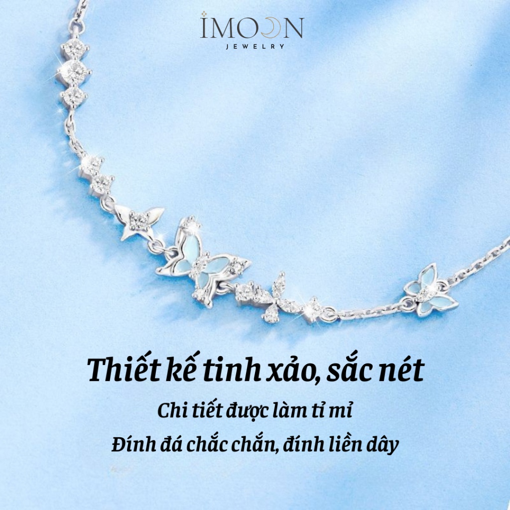 [ HỢP KIM BẠC ] Lắc tay nữ đá dạ quang phong thủy, Vòng tay nữbạc S925 sang chảnh, quyến rũ imoon070