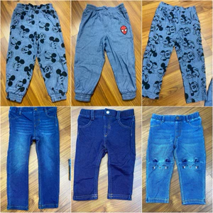 Quần jean dài cho bé 3–24 tháng C6509 L042, quần bò trẻ em họa tiết dễ thương, mềm co giãn, hàng xuất dư xịn