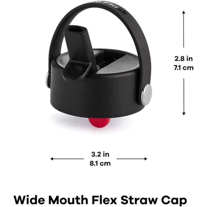 Nắp thay thế Hydro Flask Wide Flex Straw Cap chính hãng, dùng được cho bình miệng rộng Hydro Flask