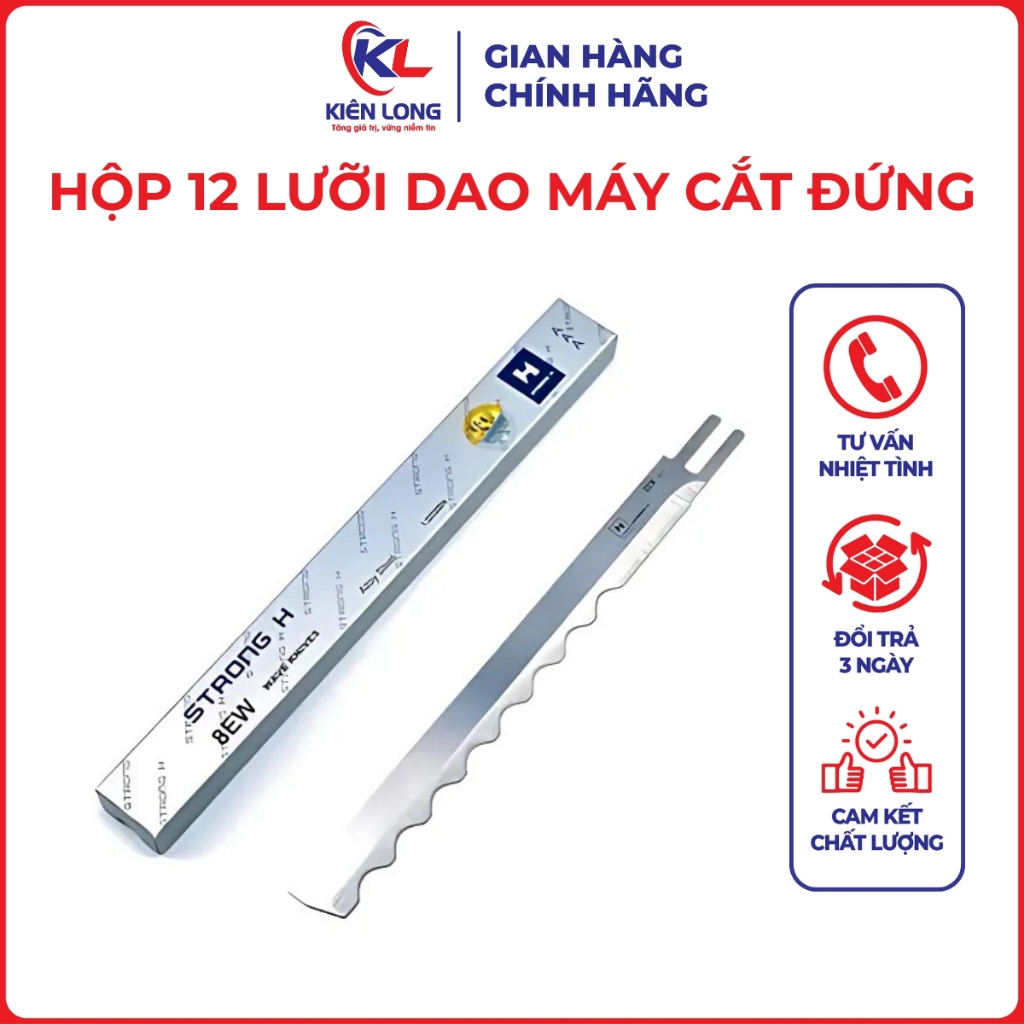 Hộp 12 Lưỡi Dao Máy Cắt Đứng StrongH - Dùng Cho Máy Cắt Vải 5in-12in (5KM(N), 6E, 8E, 10E, 12E)