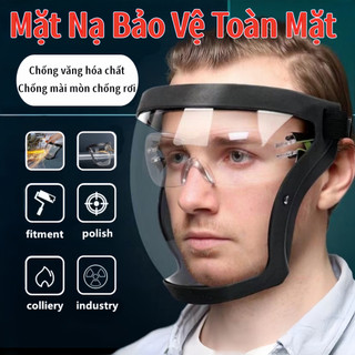 Mặt nạ bảo vệ công việc Mặt nạ bảo vệ trong suốt chống bụi, Che Bụi Xe Mặt Nạ Phòng chống va đập, Chống hàn và chống mài