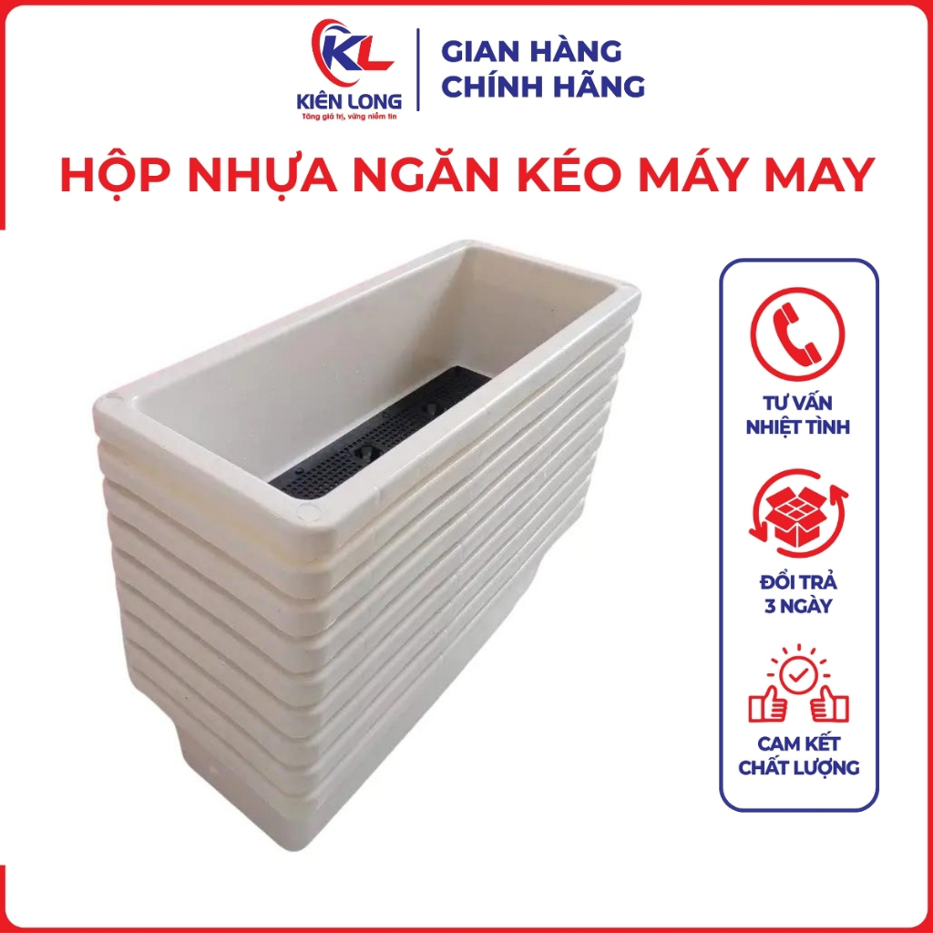 Hộp Nhựa Ngăn Kéo Máy May Công Nghiệp - Phụ Kiện Ngành May (Tặng Kèm Ốc Vít)