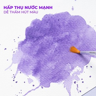 [Tặng Bút] Giấy Vẽ Màu Nước GLOBAL ART 300gsm Vân Hot/ Cold A4 A5 A6, Giấy Vẽ Cao Cấp Cho Màu Nước, Gouache, Acrylic