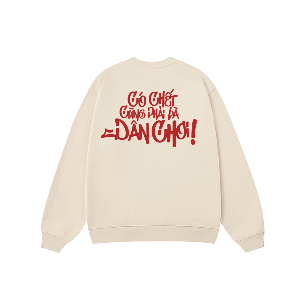 Áo Vớ Vẩn Vui Tươi REDLABEL Áo Sweater DÂN CHƠI Áo Sweatshirt Nỉ Oversize Nam Nữ SWT32