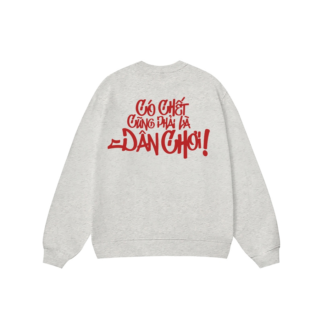 Áo Vớ Vẩn Vui Tươi REDLABEL Áo Sweater DÂN CHƠI Áo Sweatshirt Nỉ Oversize Nam Nữ SWT32