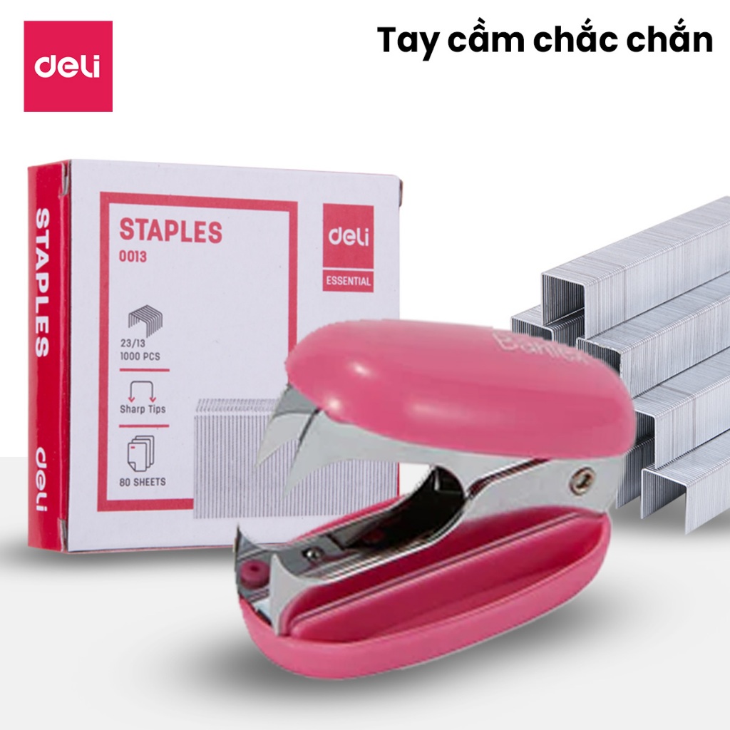 Nhổ Ghim 10# Deli 24/6 26/6 Nhiều Màu Nhỏ Gọn Tiện Lợi