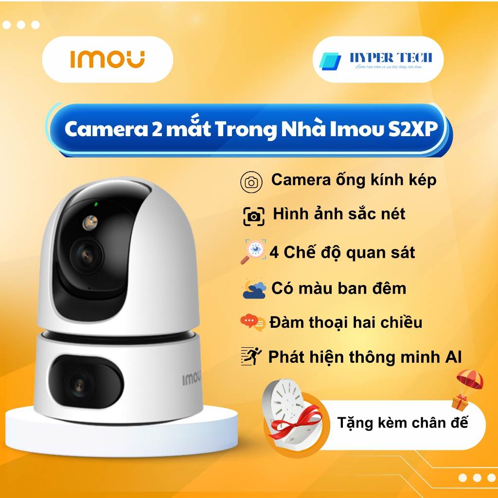 Camera Wifi iMOU 2 mắt Ranger Dual 6MP/10MP IPC-S2XP-6M0WED/10M0WED 2 ...