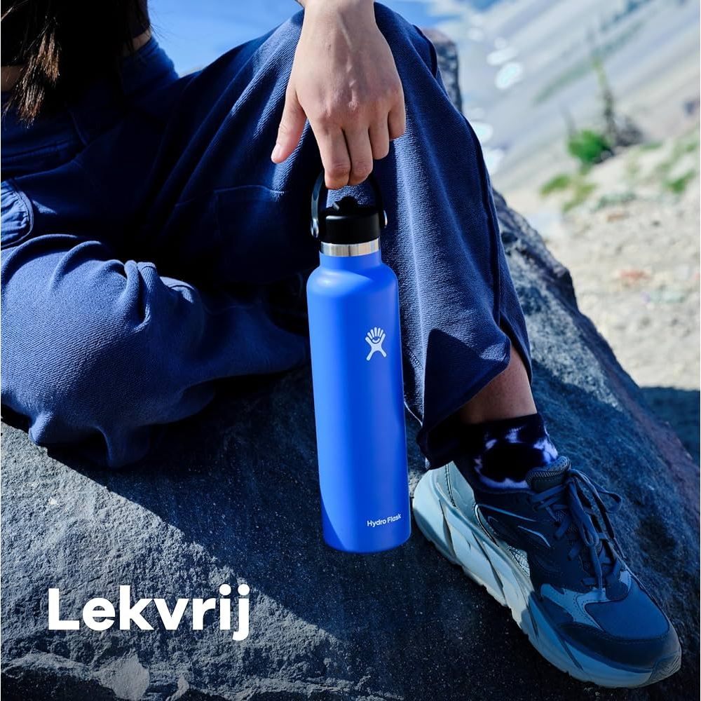 Bình giữ nhiệt Hydro Flask 621 ml Standard Flex Straw Cap 21 oz có nắp ống hút tiện lợi, chính hãng