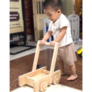 Xe Tập Đi Cho Bé Chống Đổ, Đồ Chơi Xe Đẩy Gỗ Đa Năng Cho Trẻ Từ 1 Đến 4 tuổi, Đồ Chơi Chàng Trai Gỗ