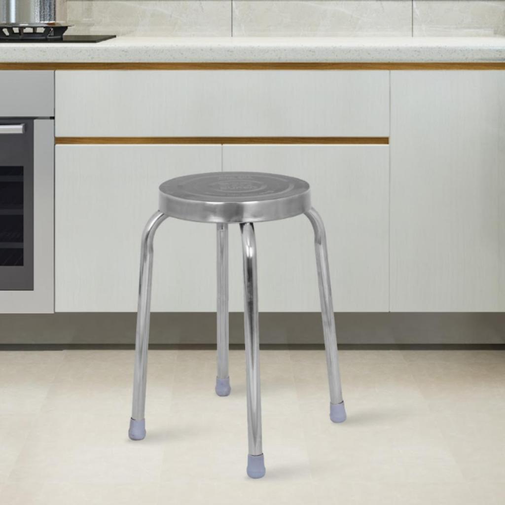 [FREESHIP] Ghế inox đẩu Super QUI PHÚC combo 10 ghế, inox sáng bóng, chịu lực 120kg, chân ghế chống trượt chắc chắn