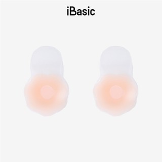 Miếng dán ngực silicone iBasic dính chắc có tai nâng đỡ vòng 1 sử dụng nhiều lần PK091-1